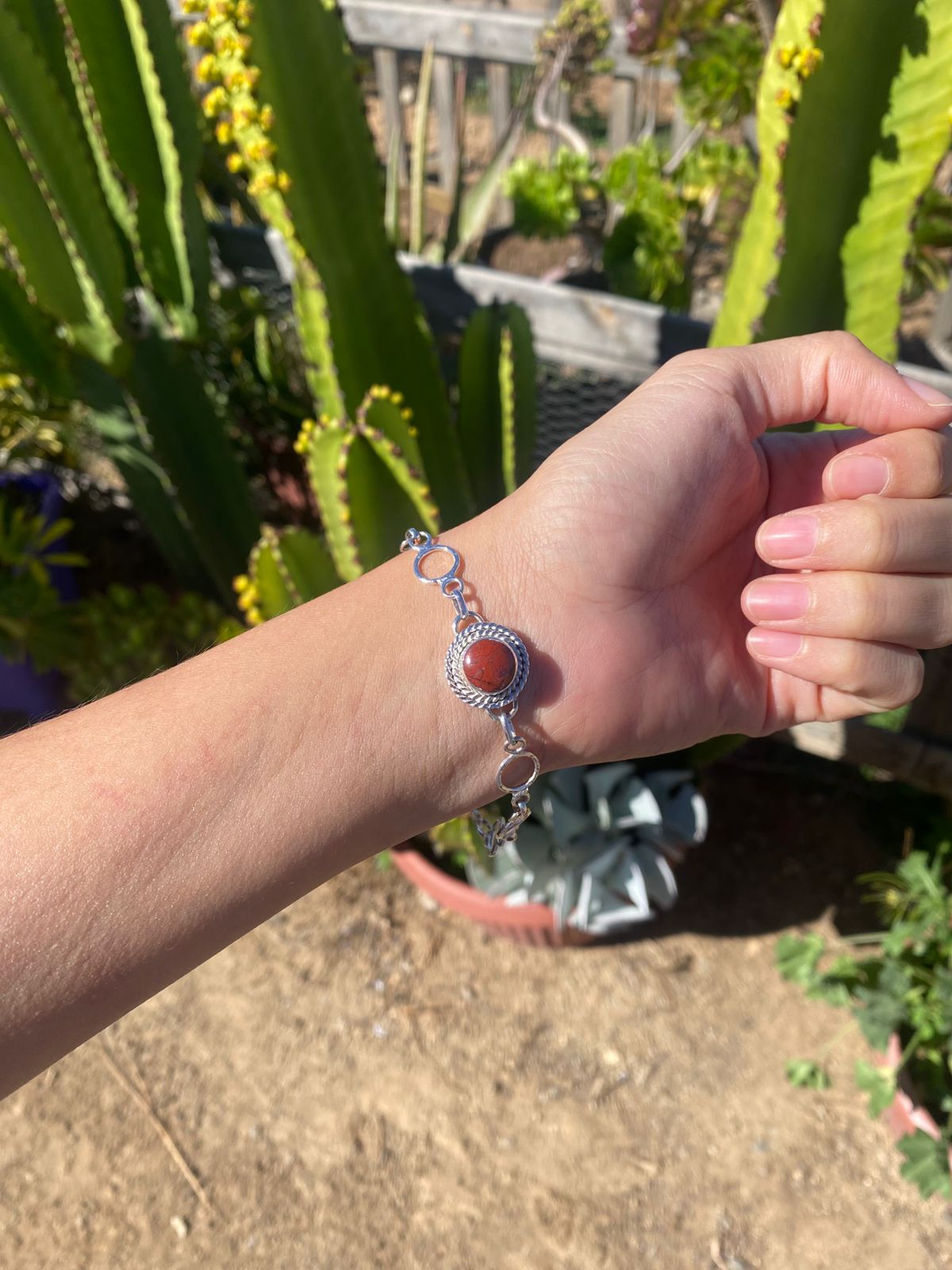 Pulsera Jaspe Rojo